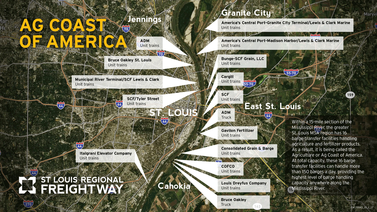 Expanded grain handling capacity strengthens St. Louis Region's position as  the most efficient inland port - St. Louis Regional Freightway