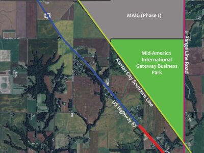 Mid America International Gateway site - Aerial view